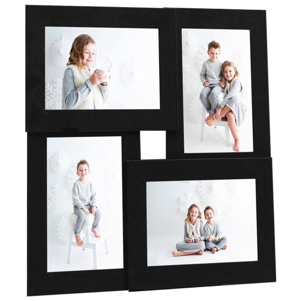 vidaXL vidaXL Collage Photo Frame for 4x(10x15 cm) Picture Light Brown MDF - Photo Frame