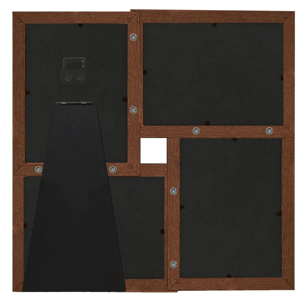 vidaXL Collage Photo Frame for 4x(10x15 cm) Picture Light Brown MDF by vidaXL