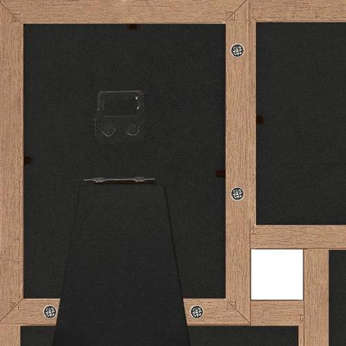 vidaXL Collage Photo Frame for 4x(10x15 cm) Picture Light Brown MDF by vidaXL