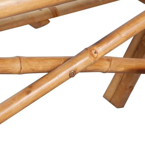 vidaXL Picnic Table 120x120x78 cm Bamboo - Picnic Tables
