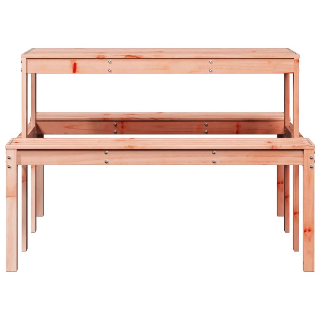 vidaXL vidaXL Picnic Table Wax Brown 110x134x75 cm Solid Wood Pine - Picnic Tables