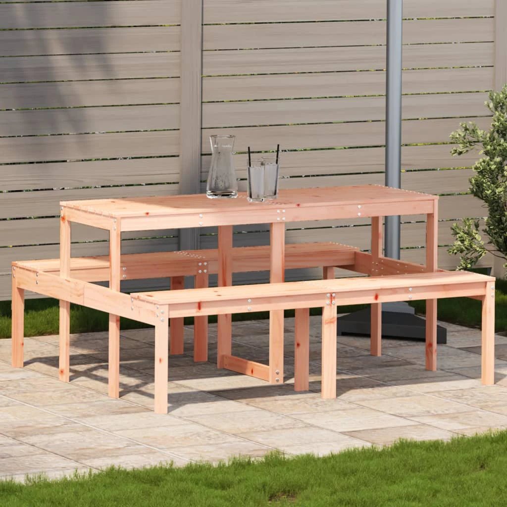 vidaXL vidaXL Picnic Table Wax Brown 110x134x75 cm Solid Wood Pine - Picnic Tables