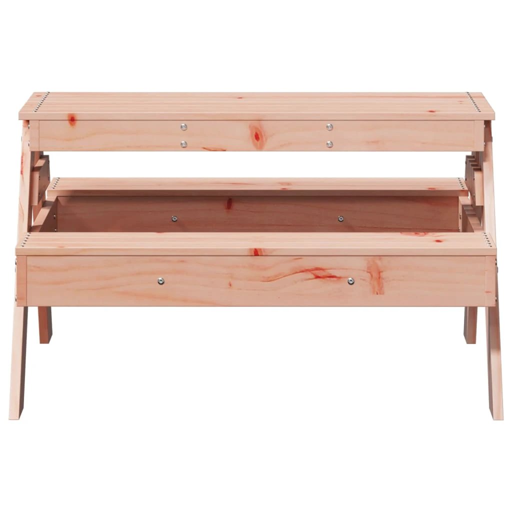 vidaXL Picnic Table for Kids Wax Brown 88x97x52 cm Solid Wood Pine by vidaXL