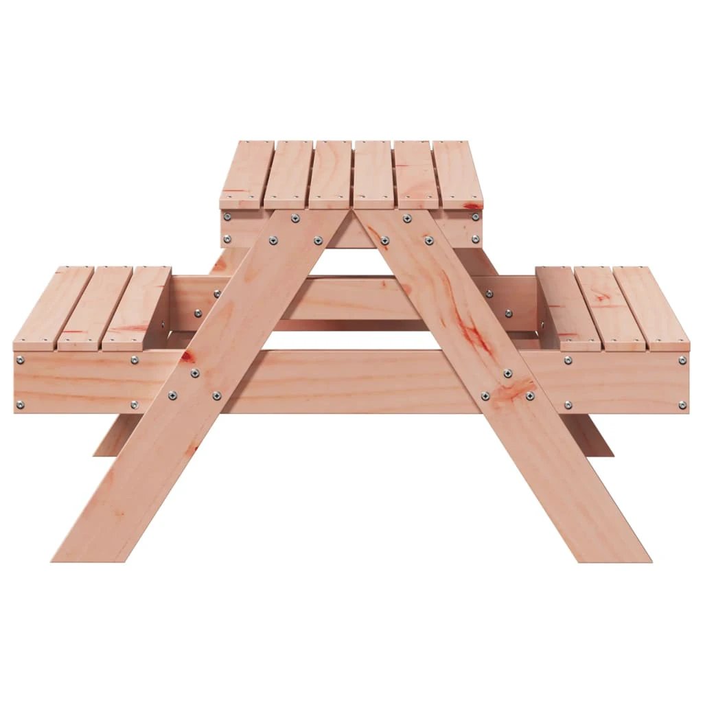 vidaXL Picnic Table for Kids Wax Brown 88x97x52 cm Solid Wood Pine by vidaXL
