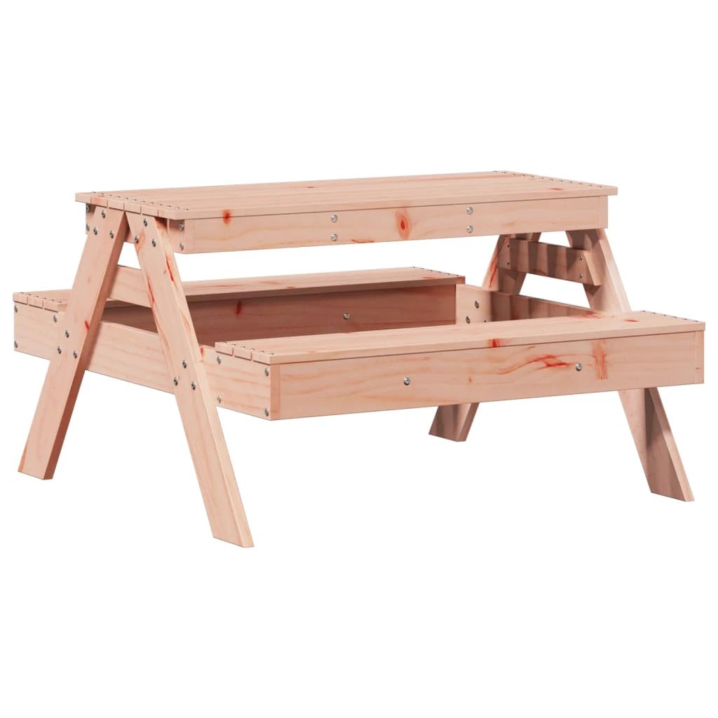 vidaXL Picnic Table for Kids Wax Brown 88x97x52 cm Solid Wood Pine by vidaXL