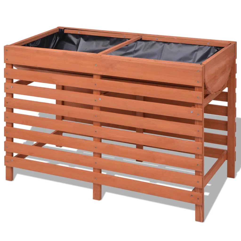 vidaXL vidaXL Planter 38x36x60 cm Wood - Planters