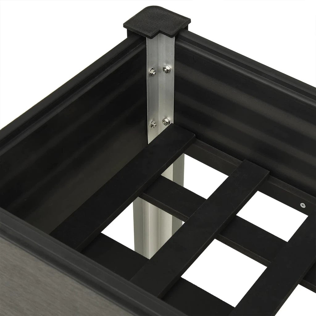 vidaXL vidaXL Garden Raised Bed Grey 120x40x75 cm WPC - Raised Beds