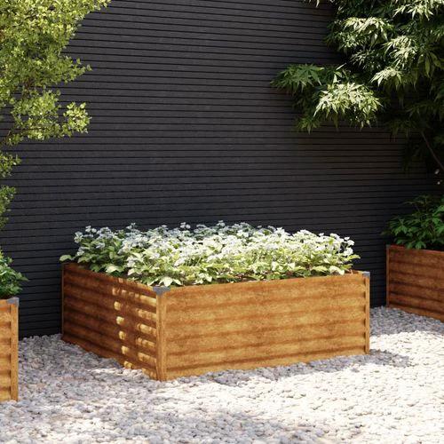 vidaXL Garden Raised Bed 100x50x36 cm Corten Steel by vidaXL