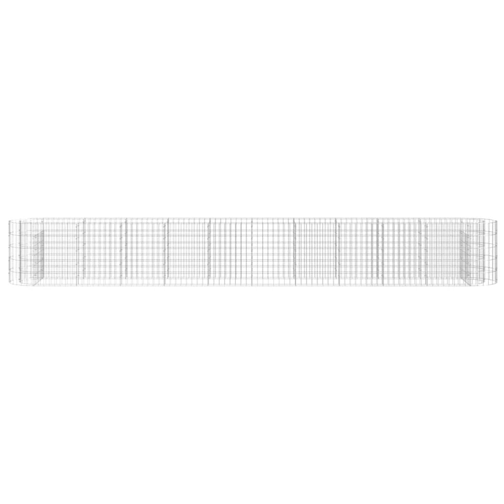 vidaXL vidaXL Gabion Raised Bed Galvanised Iron 120x50x50 cm - Raised Beds