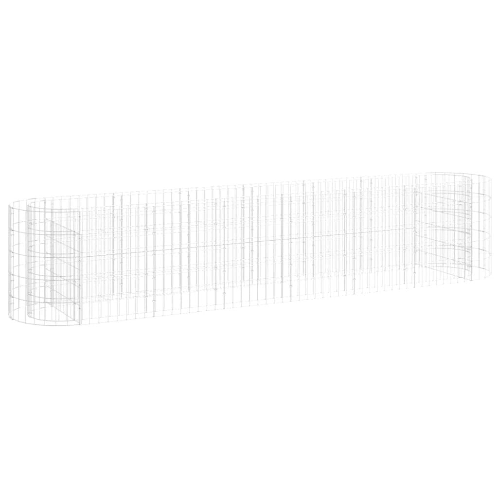 vidaXL Gabion Raised Bed Galvanised Iron 120x50x50 cm by vidaXL