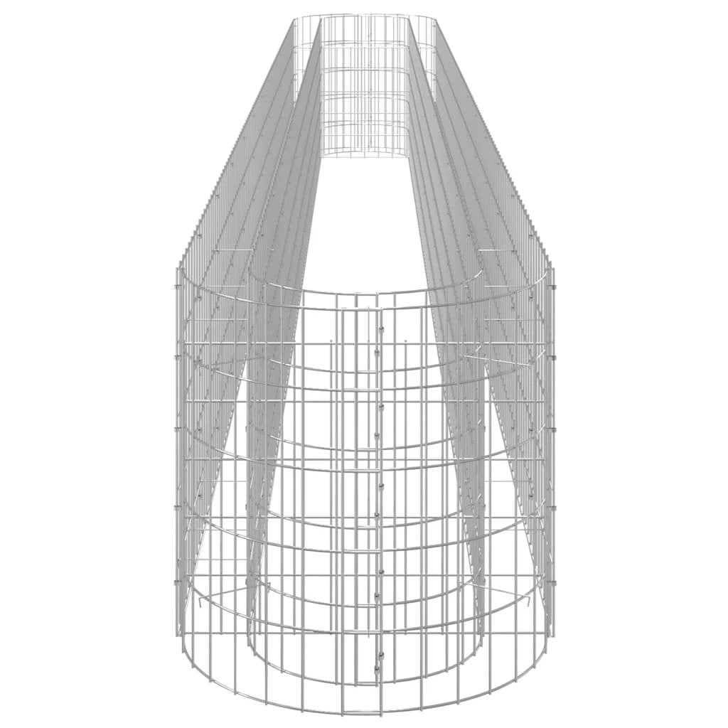 vidaXL vidaXL Gabion Raised Bed Galvanised Iron 120x50x50 cm - Raised Beds