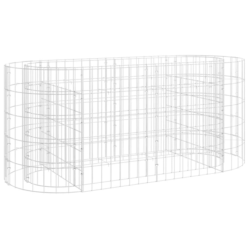 vidaXL vidaXL Gabion Raised Bed Galvanised Iron 120x50x50 cm - Raised Beds