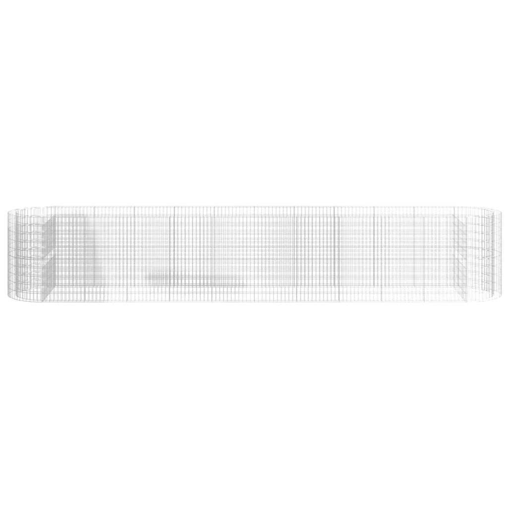 vidaXL Gabion Raised Bed Galvanised Iron 120x50x50 cm by vidaXL
