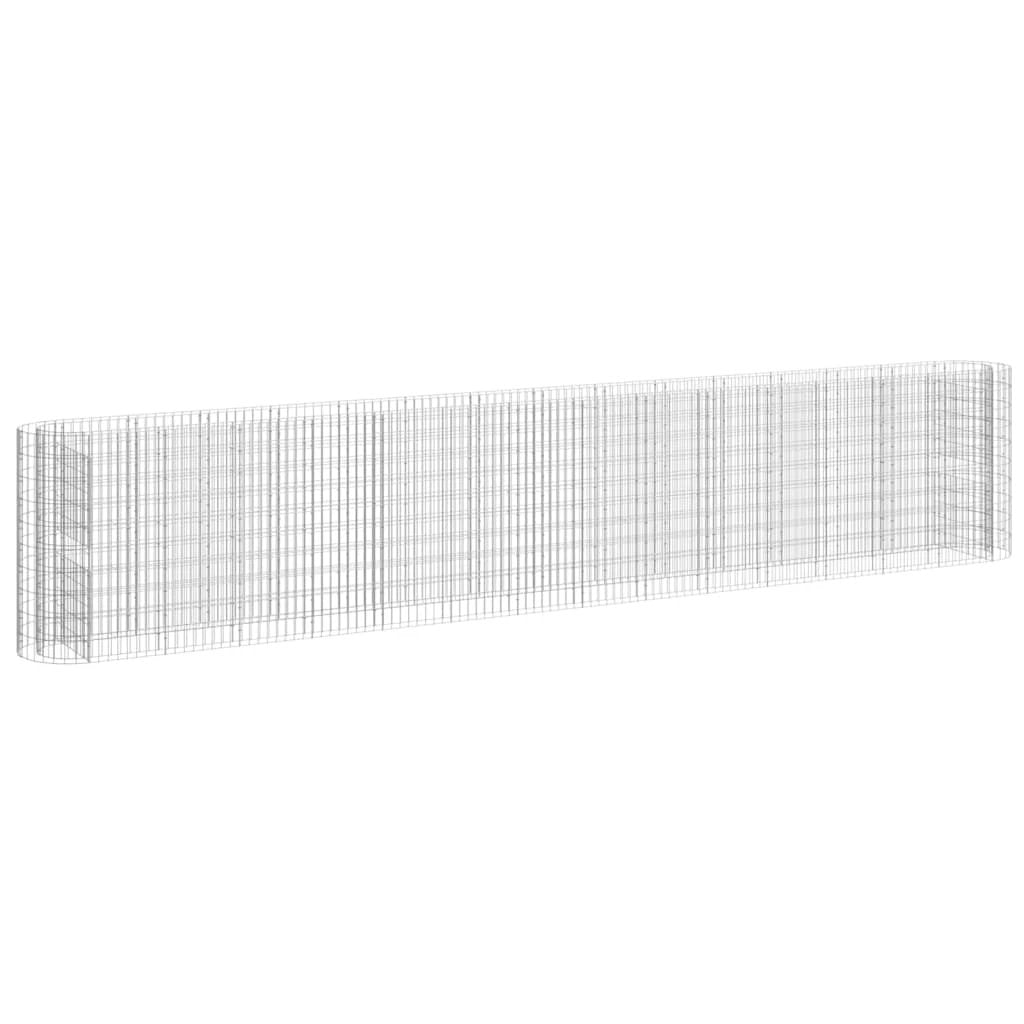 vidaXL Gabion Raised Bed Galvanised Iron 120x50x50 cm by vidaXL
