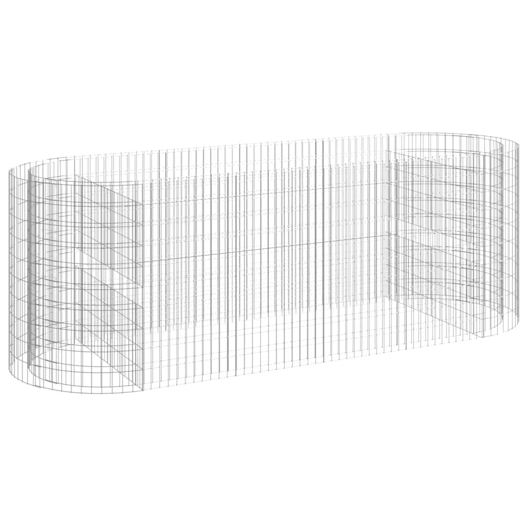 vidaXL vidaXL Gabion Raised Bed Galvanised Iron 120x50x50 cm - Raised Beds