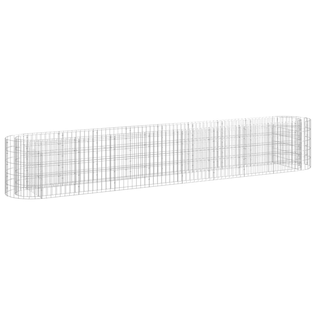 vidaXL vidaXL Gabion Raised Bed Galvanised Iron 120x50x50 cm - Raised Beds