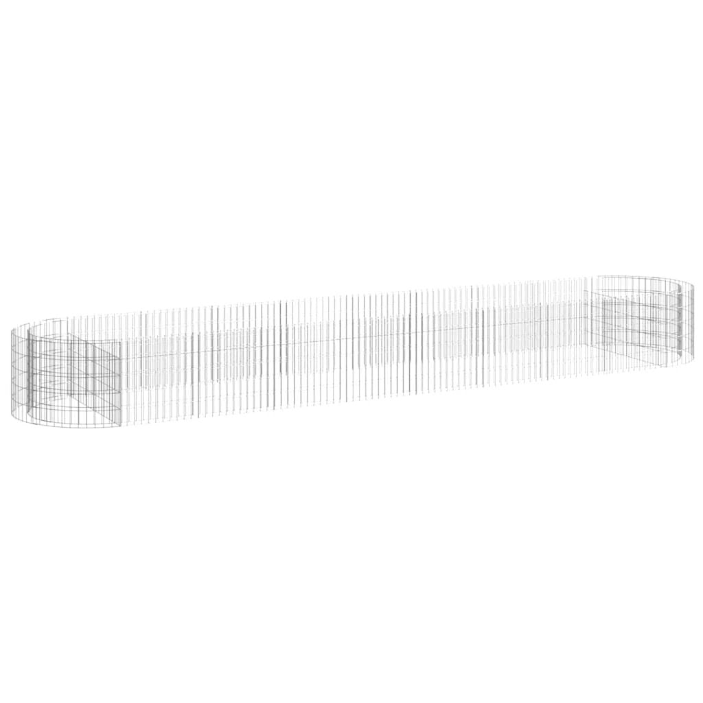 vidaXL Gabion Raised Bed Galvanised Iron 120x50x50 cm by vidaXL