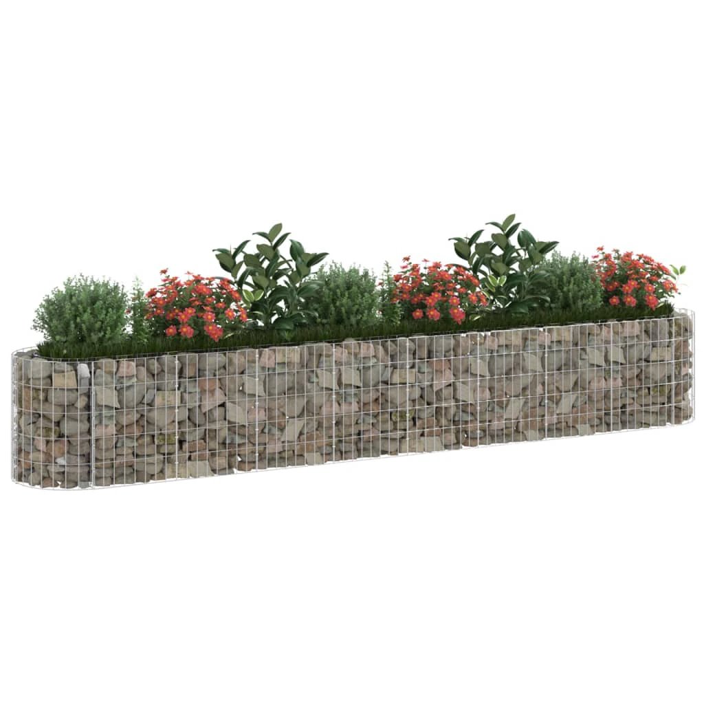 vidaXL Gabion Raised Bed Galvanised Iron 120x50x50 cm by vidaXL