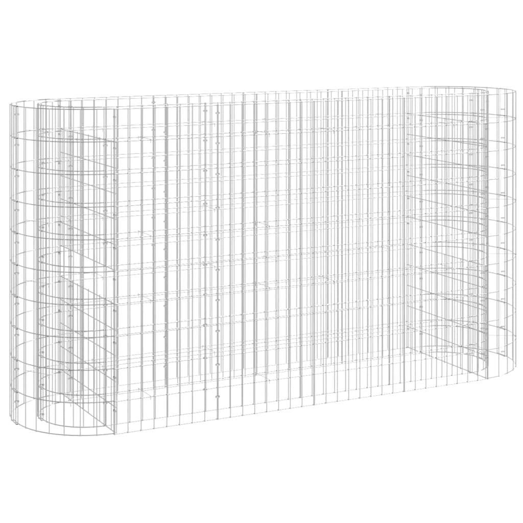 vidaXL vidaXL Gabion Raised Bed Galvanised Iron 120x50x50 cm - Raised Beds
