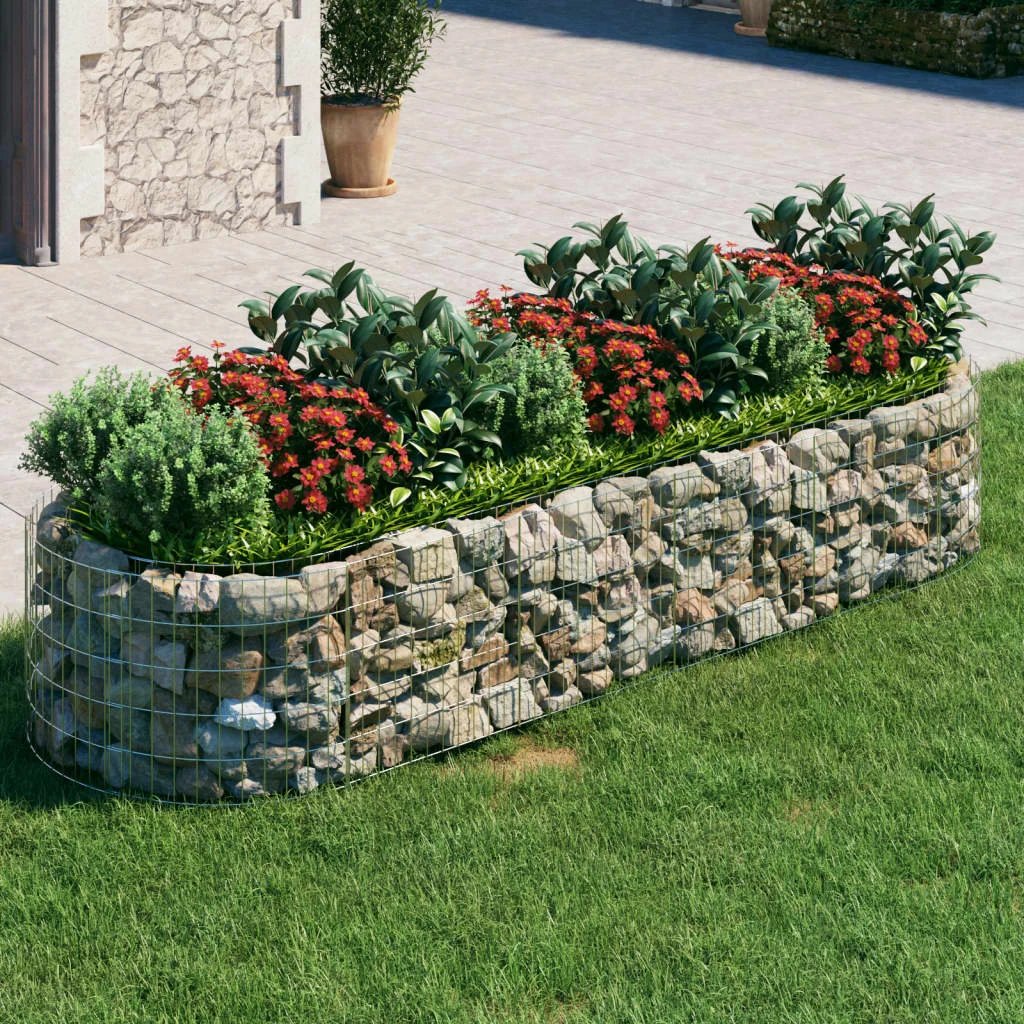 vidaXL Gabion Raised Bed Galvanised Iron 120x50x50 cm by vidaXL