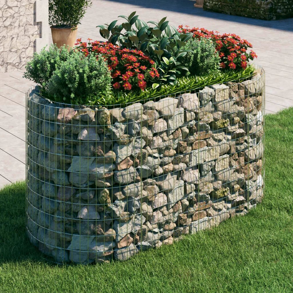 vidaXL Gabion Raised Bed Galvanised Iron 120x50x50 cm by vidaXL