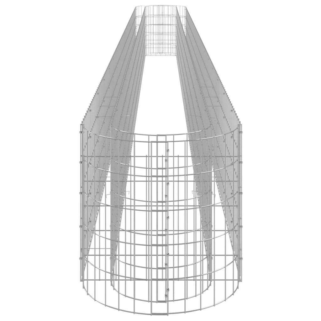vidaXL vidaXL Gabion Raised Bed Galvanised Iron 120x50x50 cm - Raised Beds