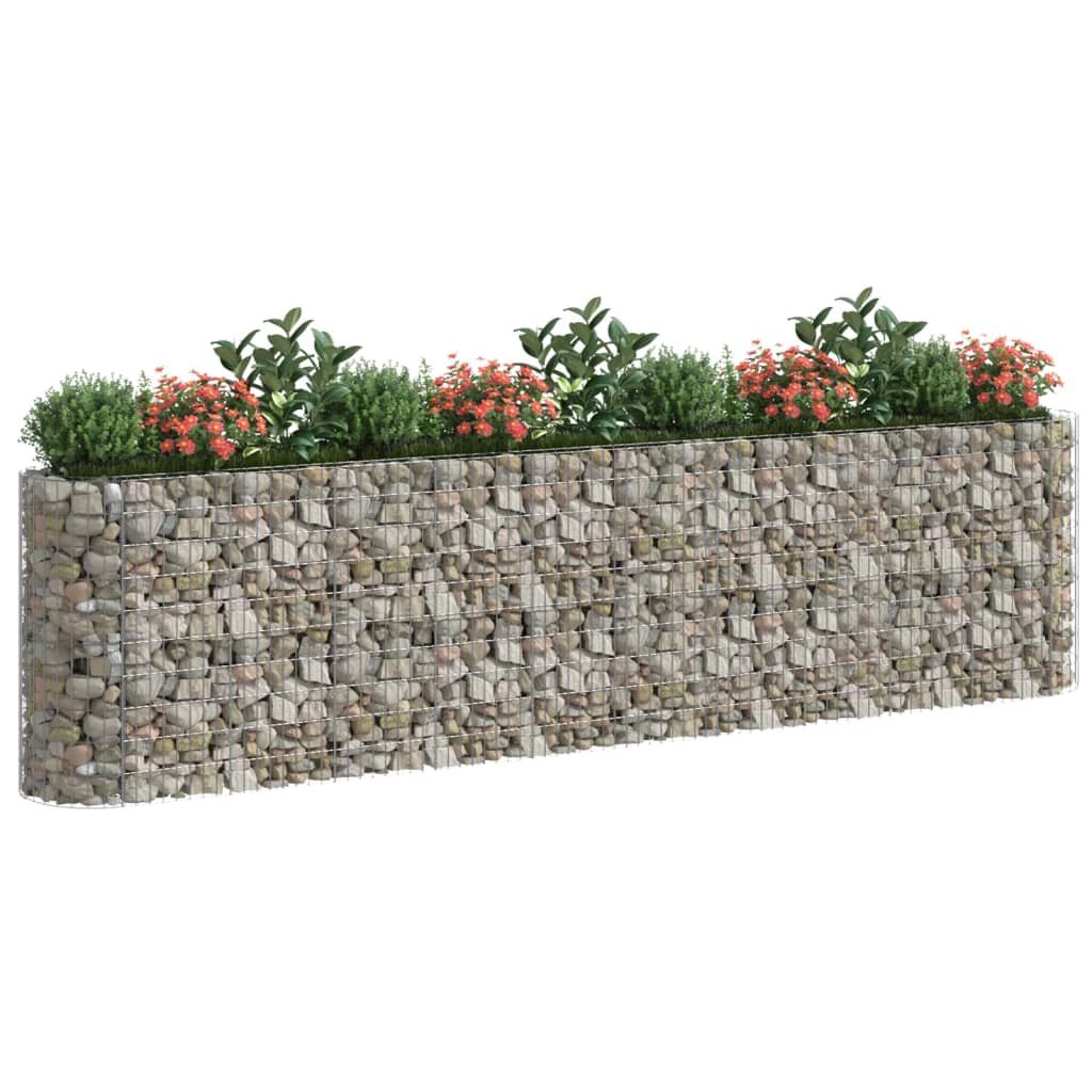 vidaXL Gabion Raised Bed Galvanised Iron 120x50x50 cm by vidaXL