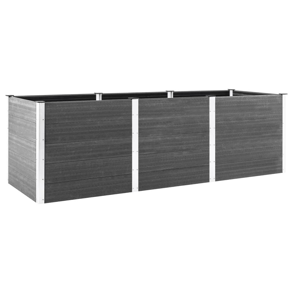 vidaXL vidaXL Garden Raised Bed 200x50x54 cm WPC Grey - Raised Beds