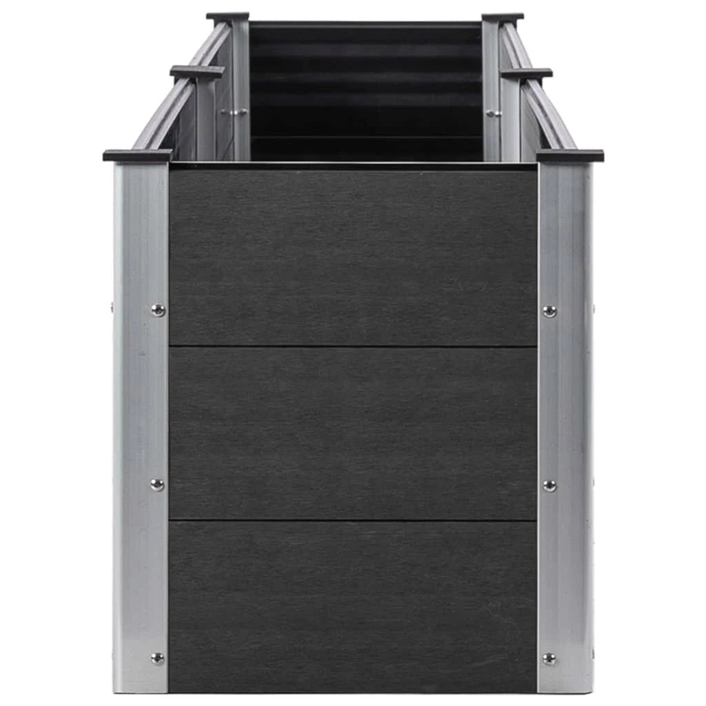 vidaXL vidaXL Garden Raised Bed 200x50x54 cm WPC Grey - Raised Beds