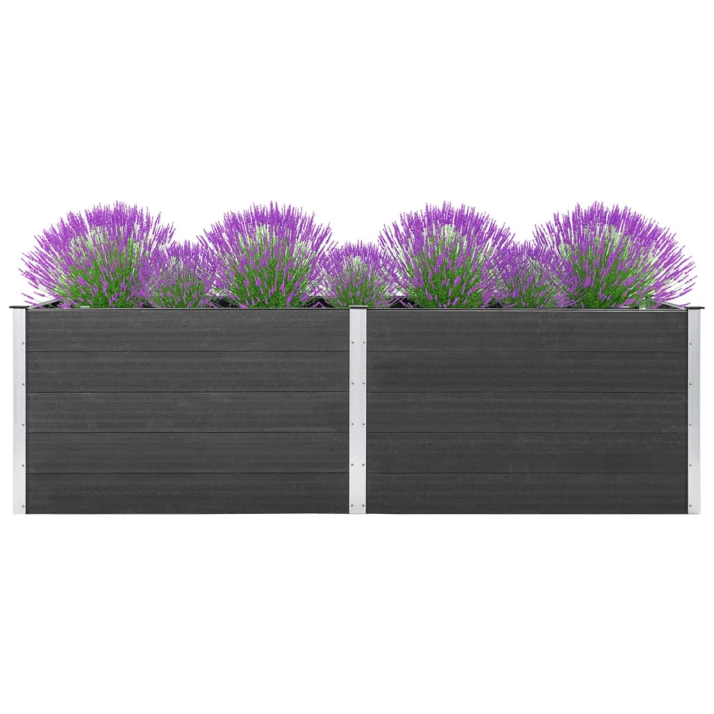 vidaXL Garden Raised Bed 200x50x54 cm WPC Grey by vidaXL
