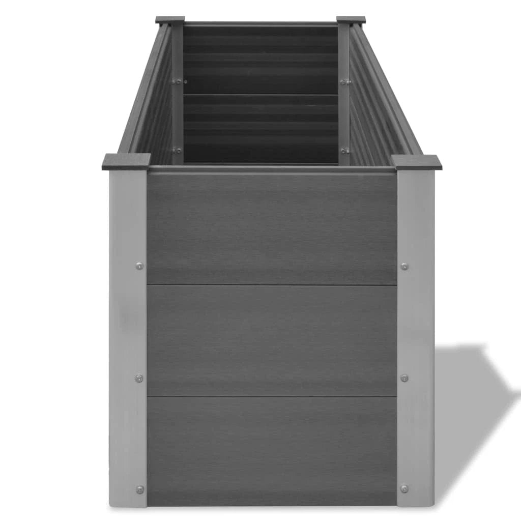vidaXL Garden Raised Bed 250x50x54 cm WPC Grey by vidaXL