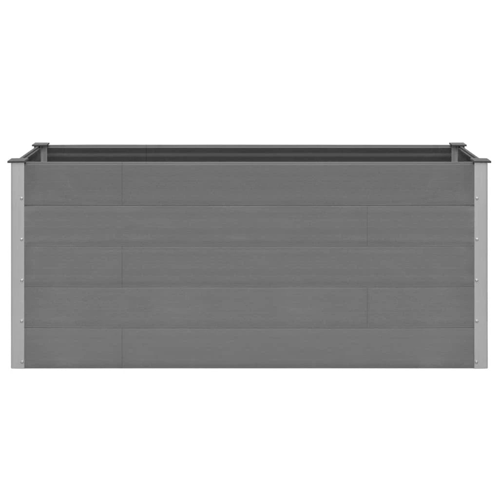 vidaXL vidaXL Garden Raised Bed 250x50x54 cm WPC Grey - Uncategorized Raised Beds