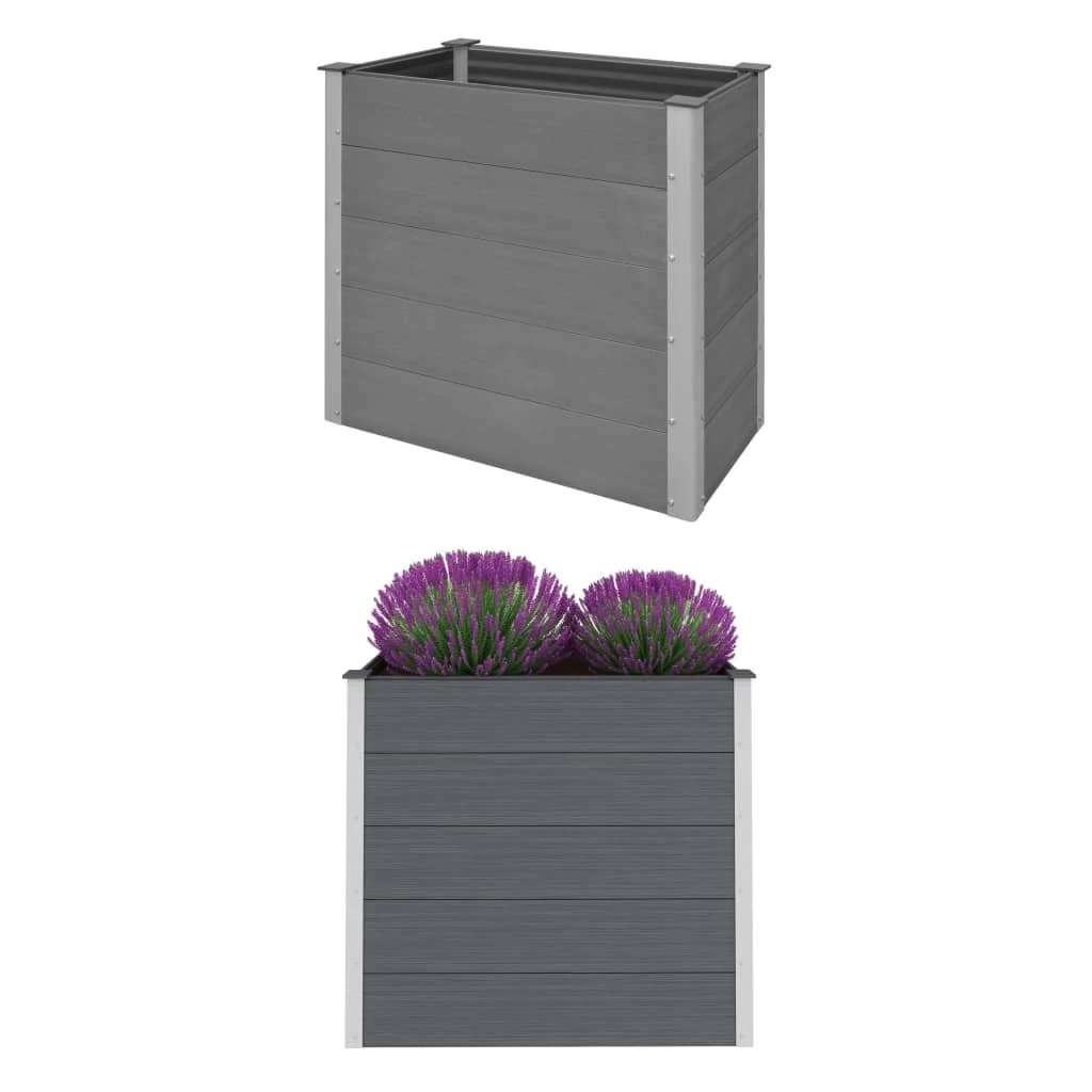 vidaXL Garden Raised Bed 250x50x54 cm WPC Grey by vidaXL