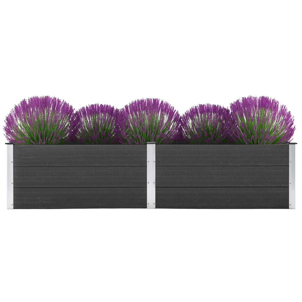 vidaXL vidaXL Garden Raised Bed 250x50x54 cm WPC Grey - Uncategorized Raised Beds