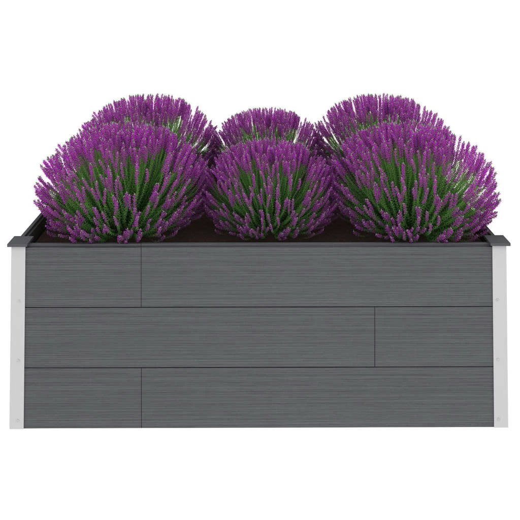vidaXL vidaXL Garden Raised Bed 250x50x54 cm WPC Grey - Uncategorized Raised Beds