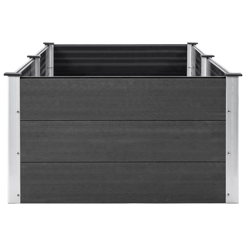 vidaXL vidaXL Garden Raised Bed 250x50x54 cm WPC Grey - Uncategorized Raised Beds