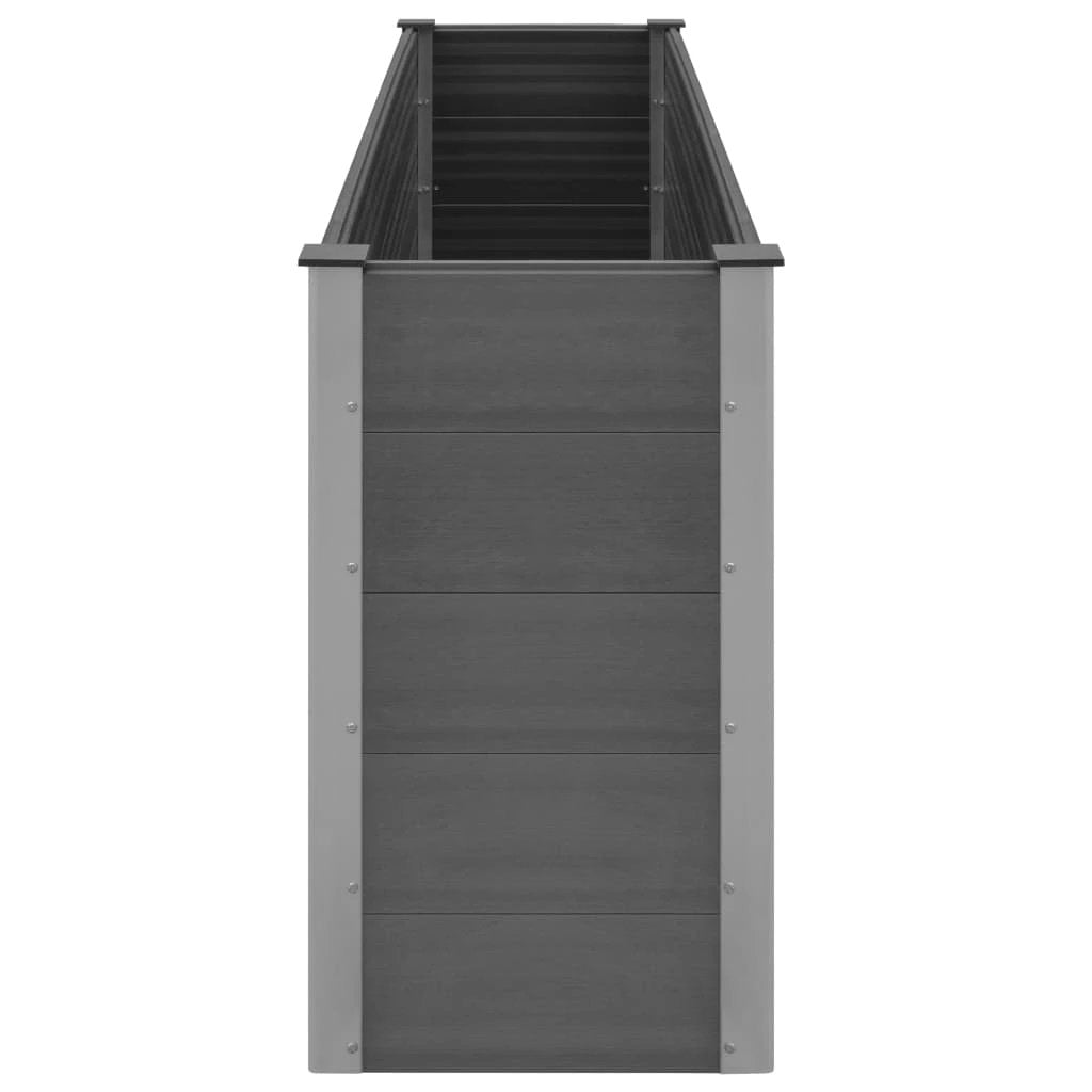 vidaXL vidaXL Garden Raised Bed 250x50x54 cm WPC Grey - Uncategorized Raised Beds