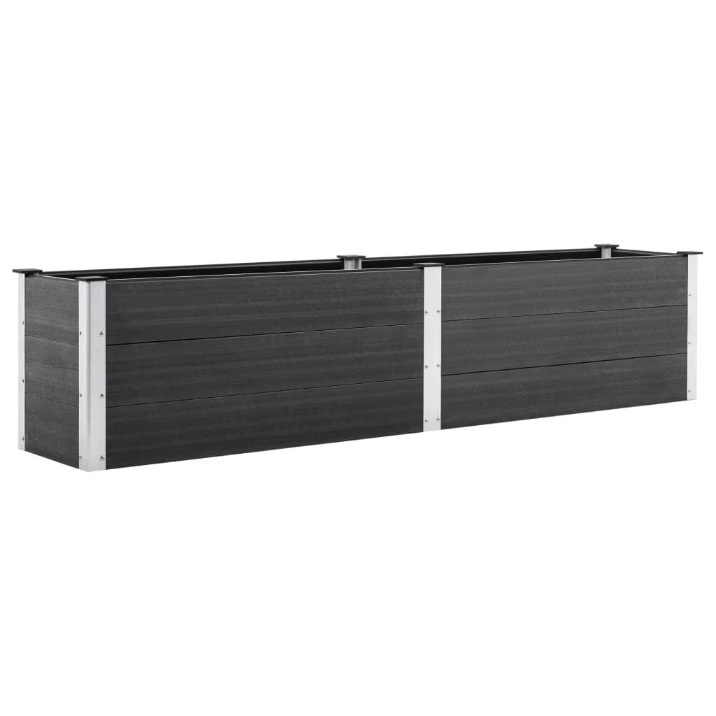 vidaXL vidaXL Garden Raised Bed 250x50x54 cm WPC Grey - Uncategorized Raised Beds
