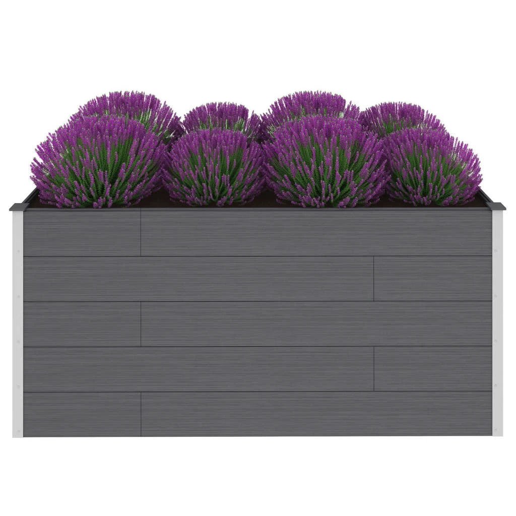 vidaXL vidaXL Garden Raised Bed 250x50x54 cm WPC Grey - Uncategorized Raised Beds