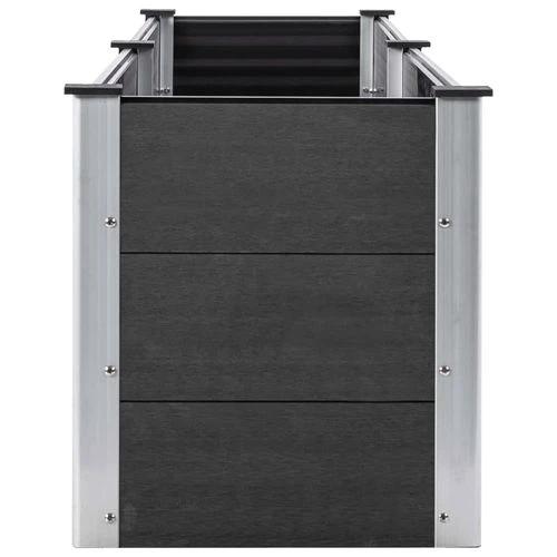 vidaXL vidaXL Garden Raised Bed 250x50x54 cm WPC Grey - Uncategorized Raised Beds