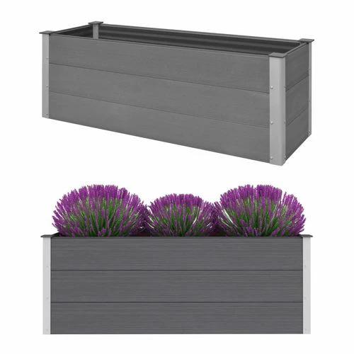 vidaXL Garden Raised Bed 250x50x54 cm WPC Grey by vidaXL