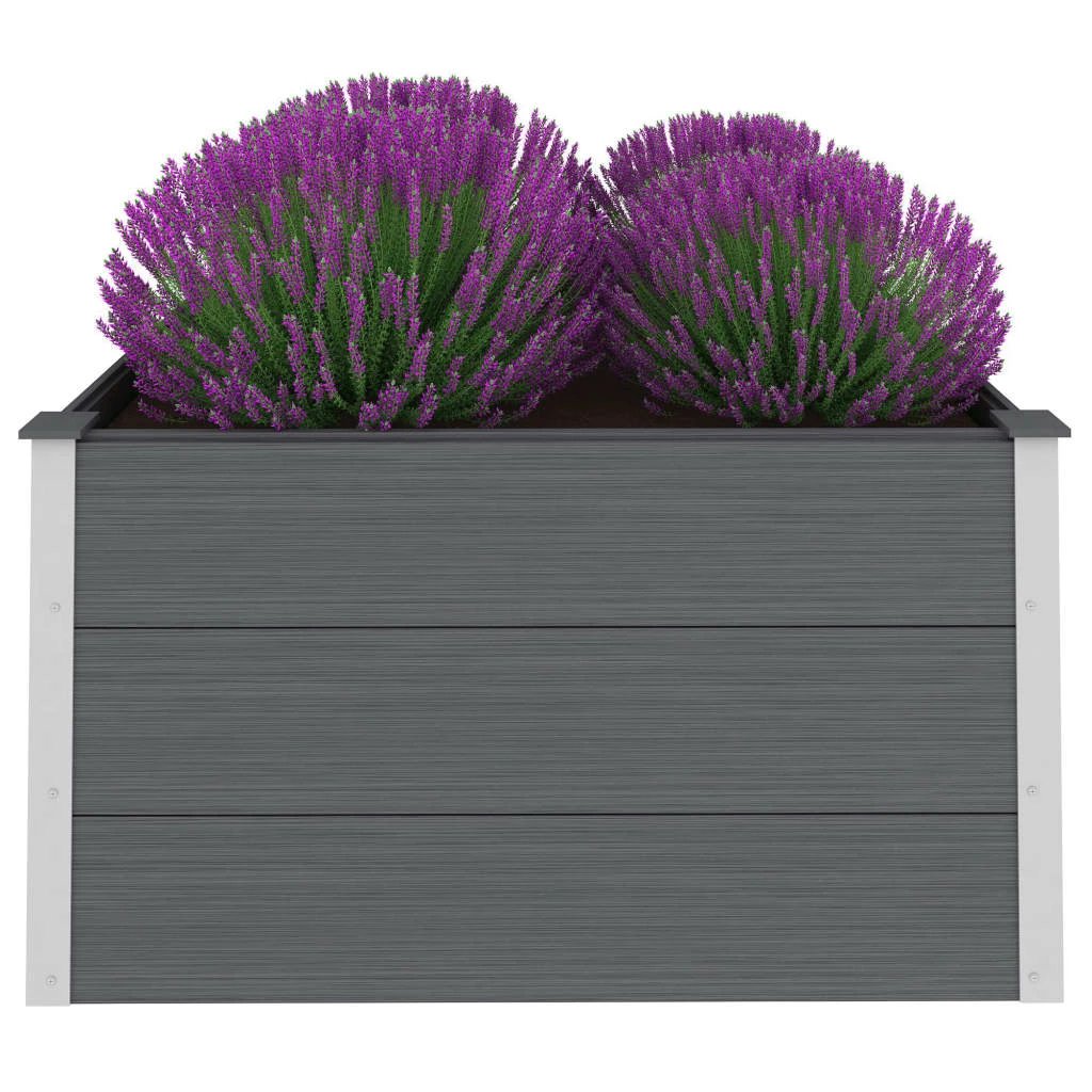 vidaXL vidaXL Garden Raised Bed 250x50x54 cm WPC Grey - Uncategorized Raised Beds
