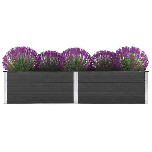 vidaXL vidaXL Garden Raised Bed 250x50x54 cm WPC Grey - Uncategorized Raised Beds