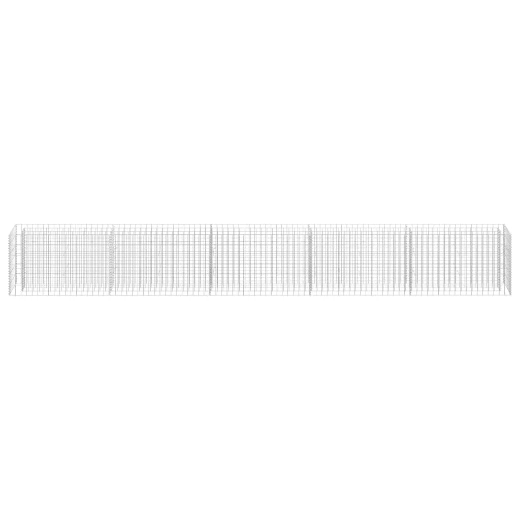 vidaXL Gabion Raised Bed Galvanised Steel 90x30x10 cm by vidaXL