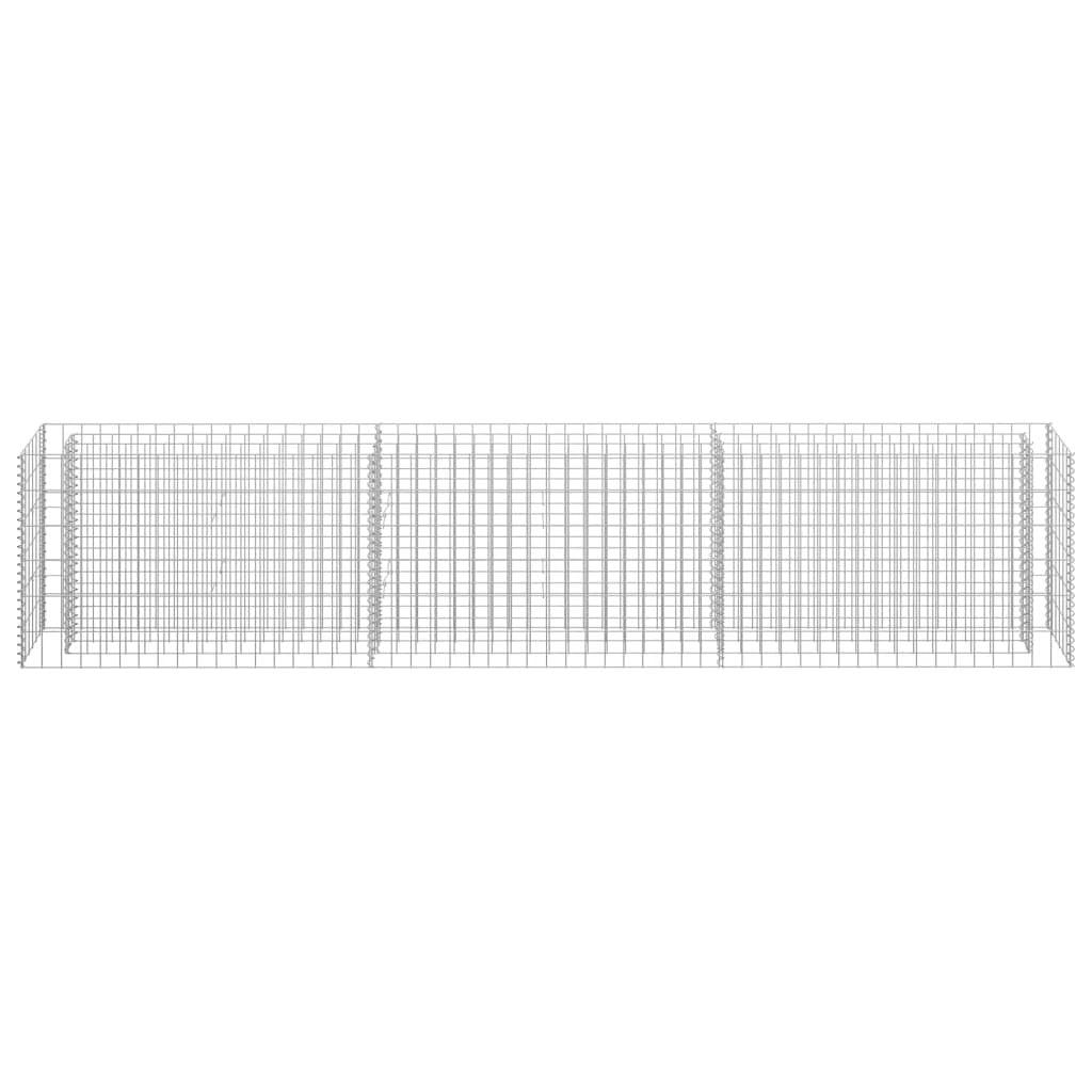 vidaXL vidaXL Gabion Raised Bed Galvanised Steel 90x30x10 cm - Raised Beds