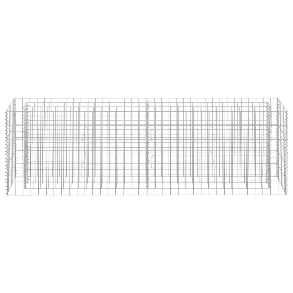 vidaXL vidaXL Gabion Raised Bed Galvanised Steel 90x30x10 cm - Raised Beds