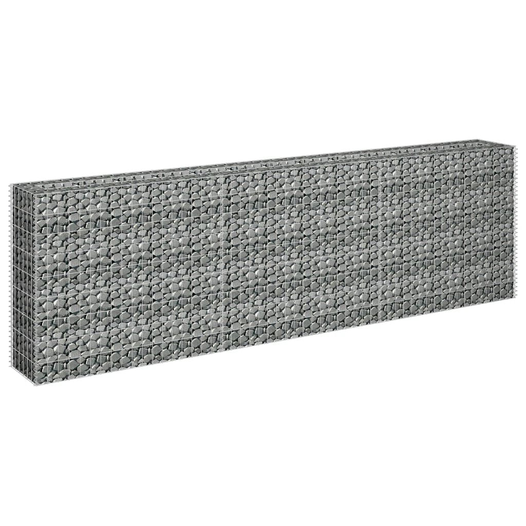 vidaXL Gabion Raised Bed Galvanised Steel 90x30x10 cm by vidaXL