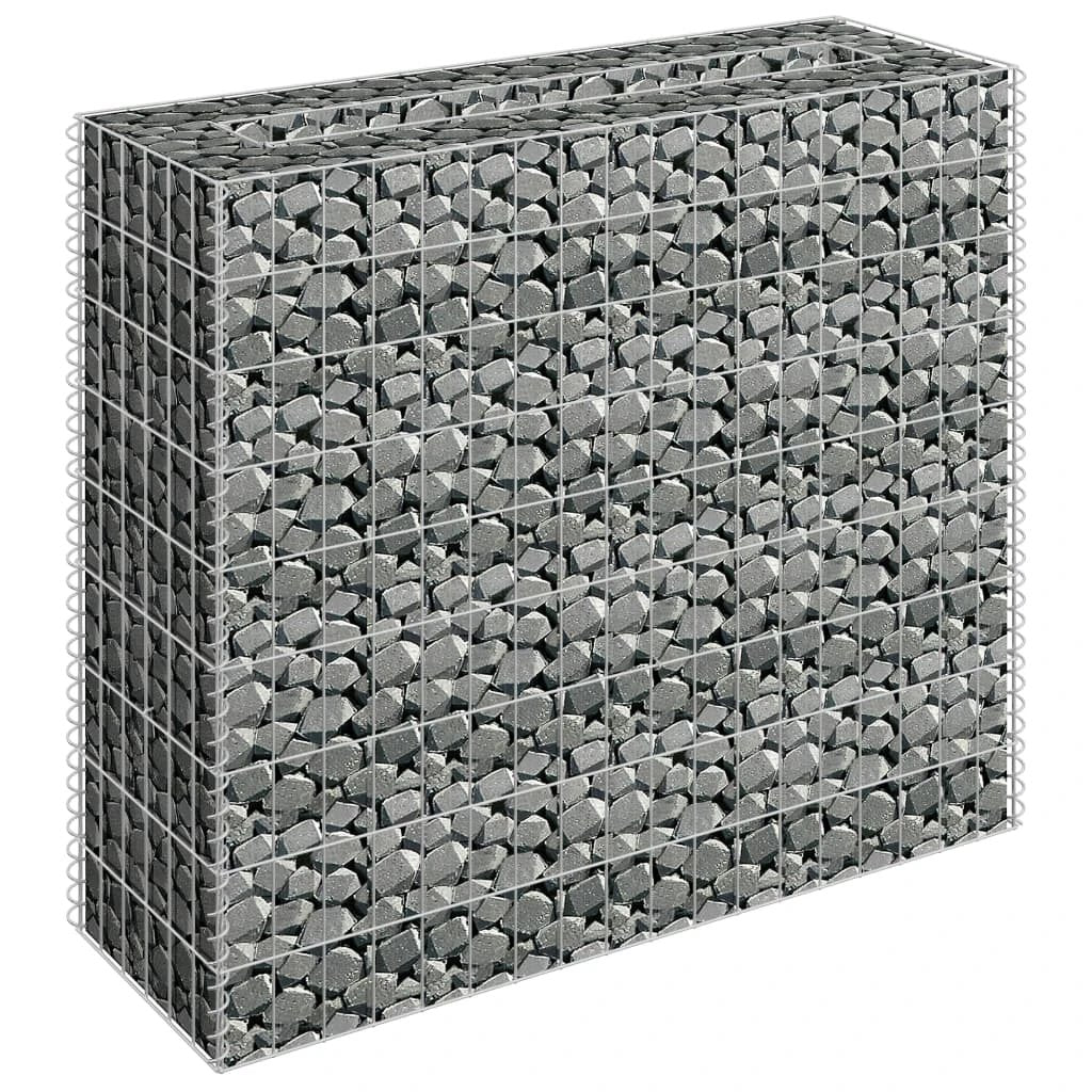 vidaXL vidaXL Gabion Raised Bed Galvanised Steel 90x30x10 cm - Raised Beds