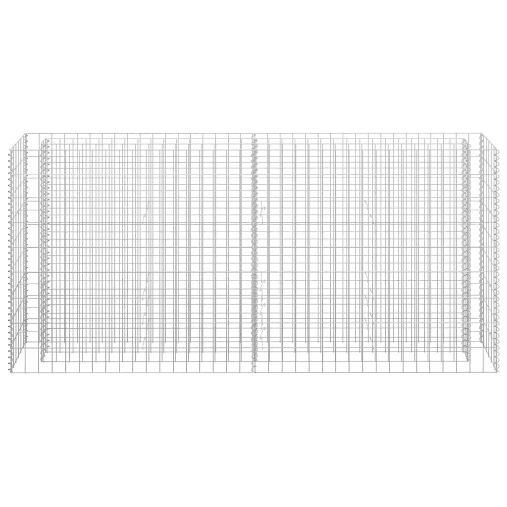 vidaXL Gabion Raised Bed Galvanised Steel 90x30x10 cm by vidaXL