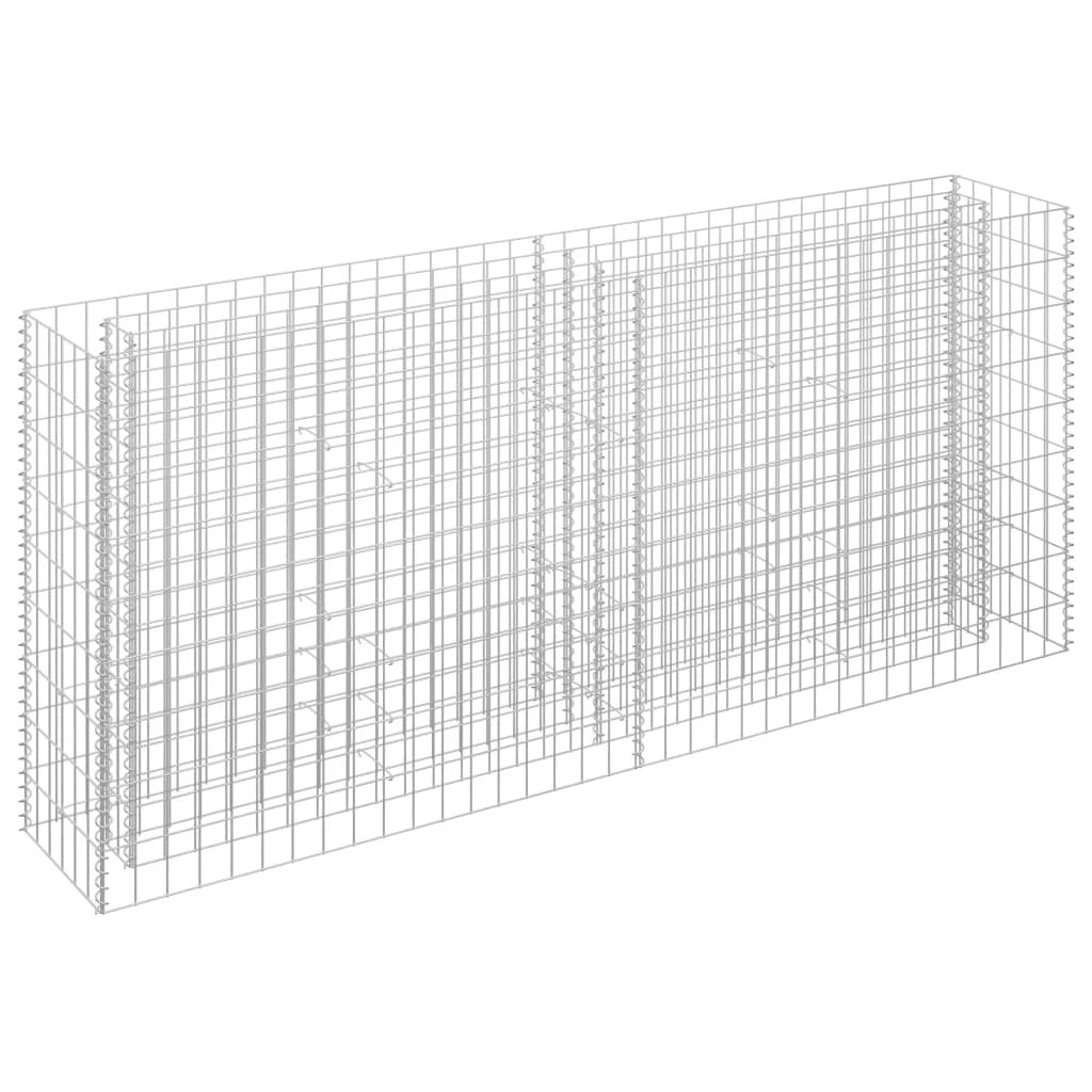vidaXL Gabion Raised Bed Galvanised Steel 90x30x10 cm by vidaXL